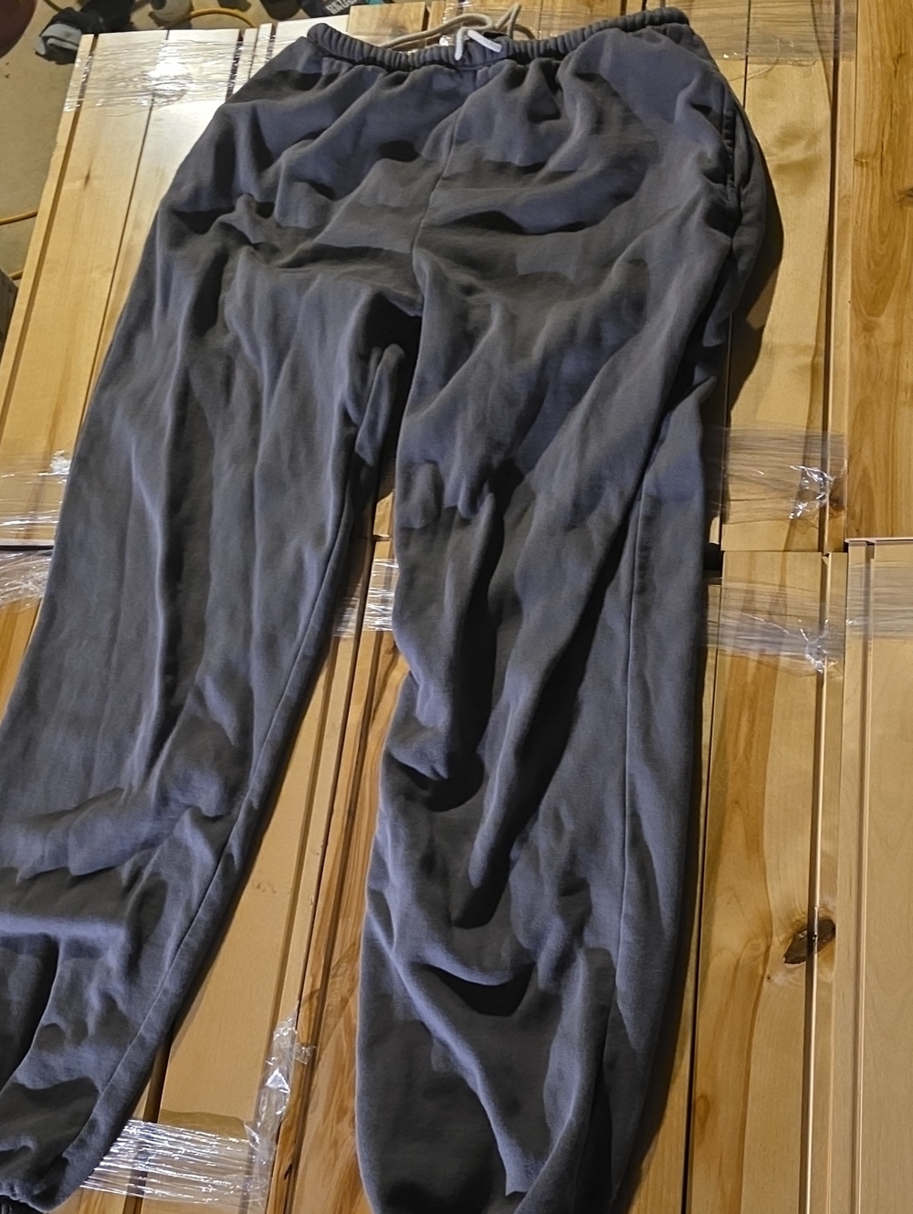 Women's Charcoal Gray Track Pants Joggers